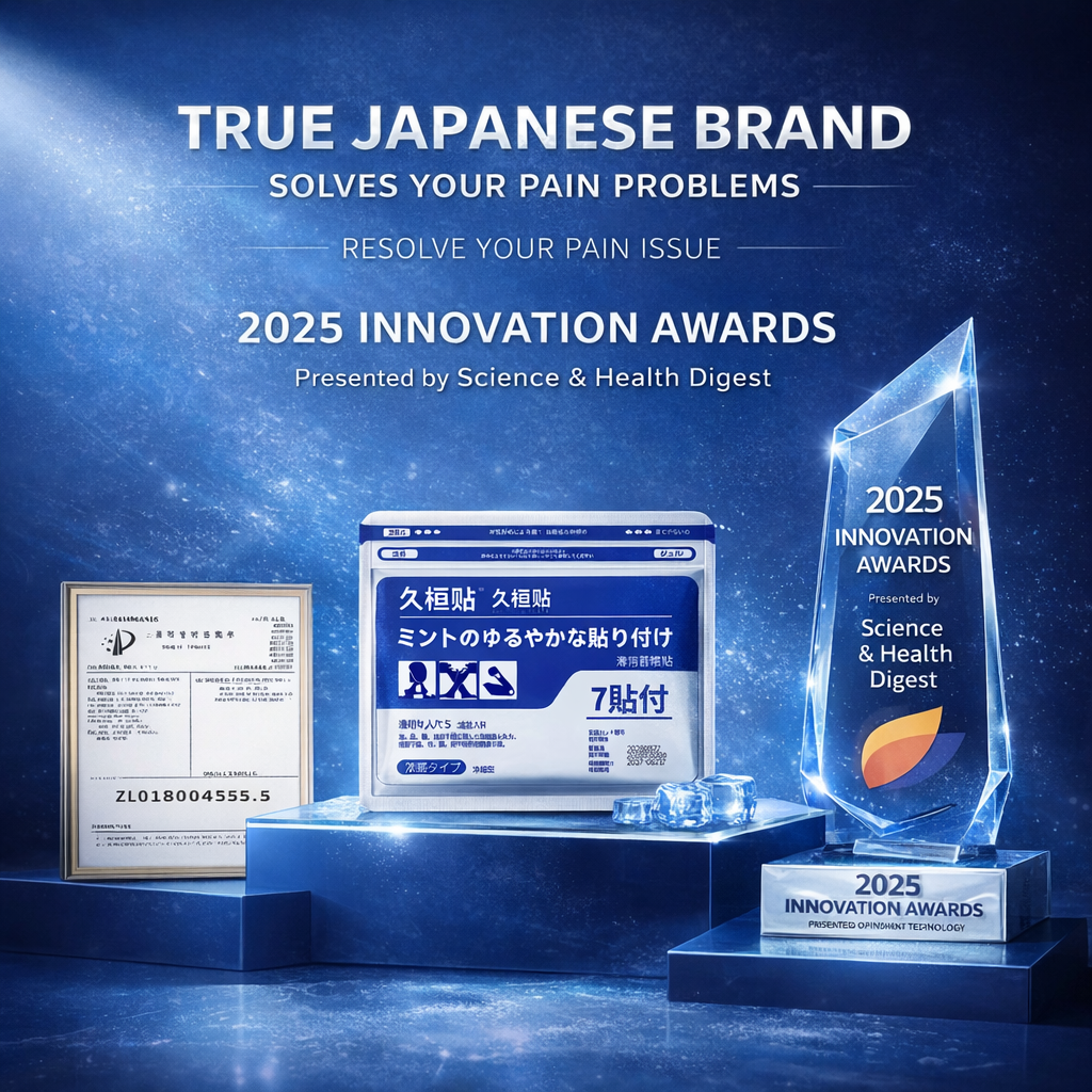 Japanese Pain Patch -  Natural Pain Relief for Back, Joint & Muscle Pain