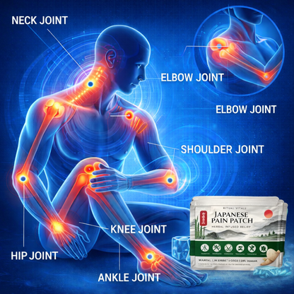 Japanese Pain Patch -  Natural Pain Relief for Back, Joint & Muscle Pain