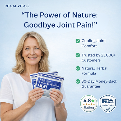 Japanese Pain Patch -  Natural Pain Relief for Back, Joint & Muscle Pain